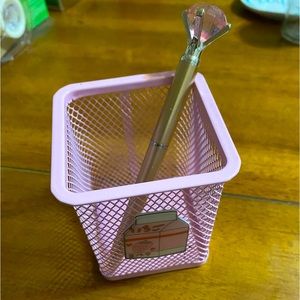 Strawberry milk pencil holder